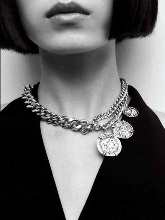 Anthropologie Jewelry - Maison Empire Layered Coin Choker Necklace
